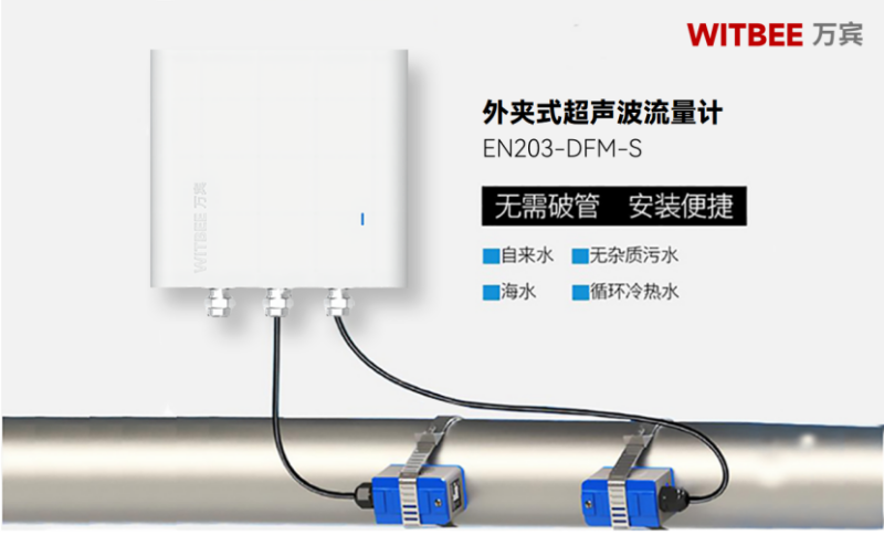 城市供水管網(wǎng)流量監(jiān)測設(shè)備—外夾式超聲波流量計(圖2)